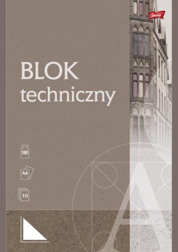 Technický blok A4 biely UNIPAP