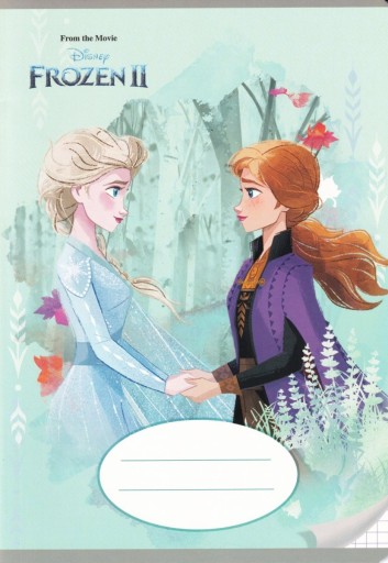 Štvorcový zápisník A5, 32 strán FROZEN Land of Ice e