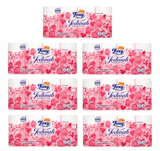Celulózový toaletný papier 3w biely Foxy Silk (8)