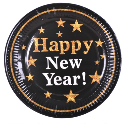 Čierne taniere Šťastný Nový Rok Silvester Nový rok