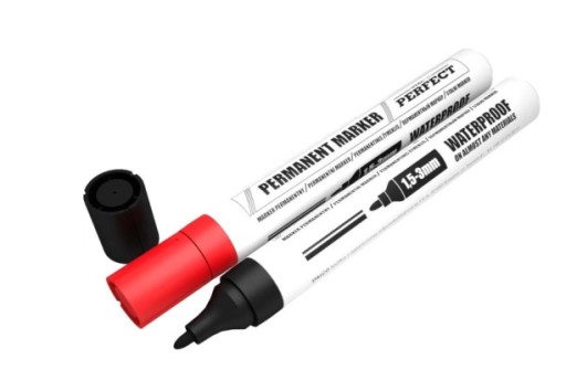 STALCO Permanentný popisovač 1,5-3 mm čierny Perfect S-76020