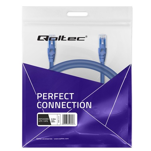 Sieťový kábel LAN INTERNET Patchcord UTP CAT6 2xRJ-45 2m rýchlosť zlatý