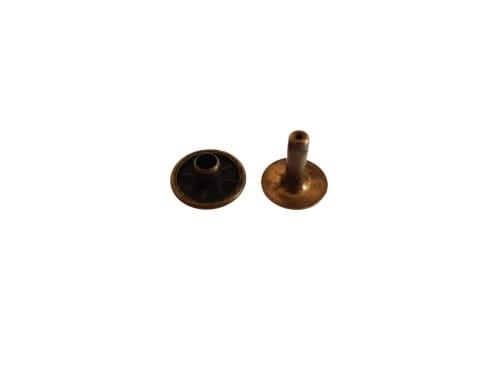 Koženkový nit N7 13x12mm Nity 20ks St.zlat