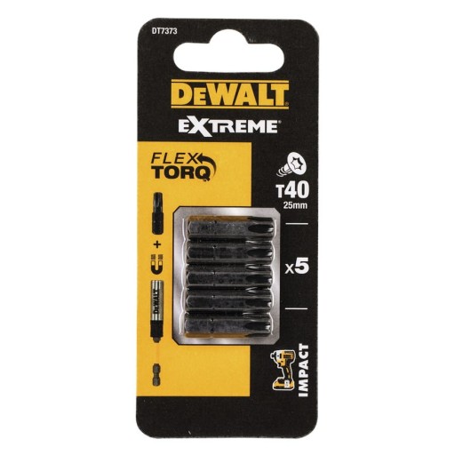 DT7373 DEWALT Nárazové bity T40x25mm Torsion 5ks