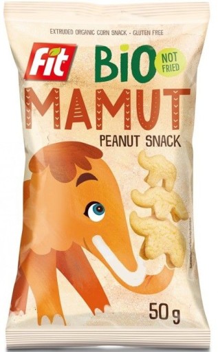 Kukuričné chrumky s orieškovou príchuťou, BEZ SKLA. BIO 50 g Bio Mamut (BIO MAMU