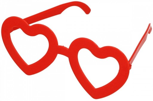 SRDCE OKULIARE ČERVENÉ SRDCE BACHELOREY VALENTÍN
