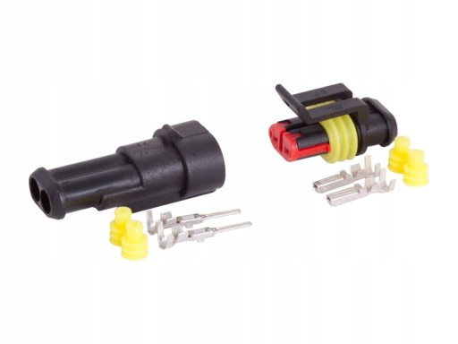 CARMOTION HERMETICKÁ KONEKTOROVÁ ZÁSTRČKA+ZÁSUVKA 2PIN