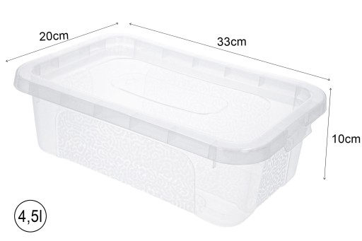 PLASTOVÝ BOX ORGANIZÁTOR KONTAJNER 4.5 ZATVORENÝ