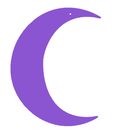 Dekor prívesok, prelamovaná dekorácia MOON NIGHT farby