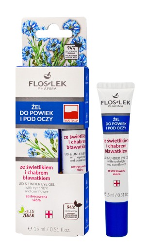 Floslek Pharma Gél so svetlíkom a nevädzou na očné viečka a pod oči