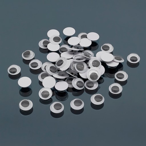 POHYBLIVÉ OČI NA DEKORÁCIU 8x3mm 350ks/20g