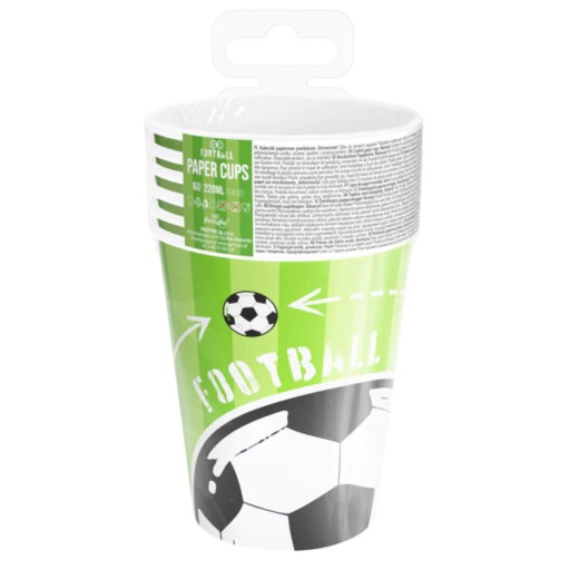 PAPIEROVÉ POHÁRKY FUTBAL FUTBALOVÉ ihrisko