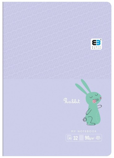 INTERDRUK zápisník A5-32 mriežka BEBE Pastel RABBIT