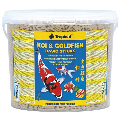 TROPICAL Koi&Goldfish Basic Sticks 430g/5L krmivo do jazierka
