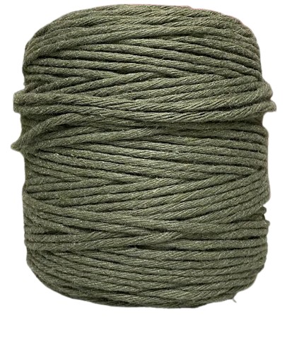 Macrame bavlnená šnúrka 5mm 50m morská zelená