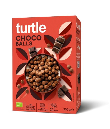 BIO ČOKOLÁDOVÉ CEREÁLNE GULIČKY 300 g - KORYTNAČKA