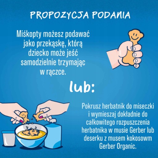 Miśkopty sušienky pre deti Vitamíny 8 m+ Gerber Nestlé 180 g