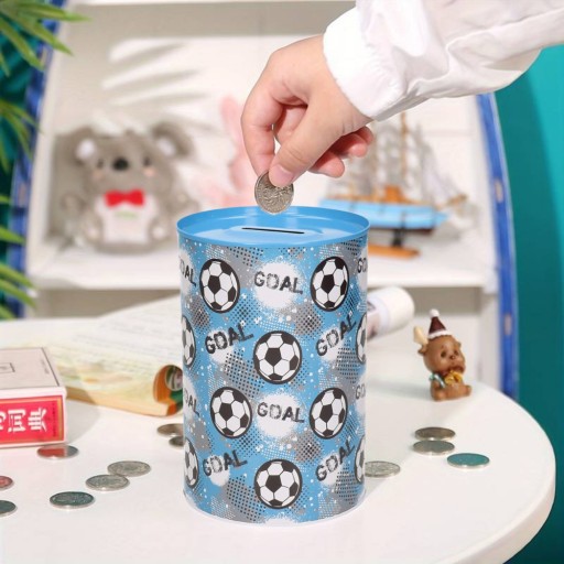 KOVOVÁ KANZIČKA BANKOVKY FUTBAL XXL DARČEK
