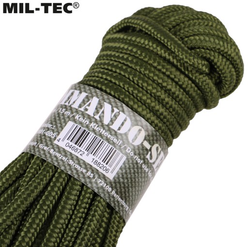 Lano REPSZNUR COMMANDO 5mm x15 m 220kg Oliv