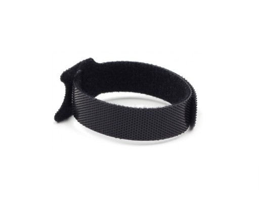 Suchý zips na udicu páska 15cm x2 SILNÝ VELCRO čierny 2ks