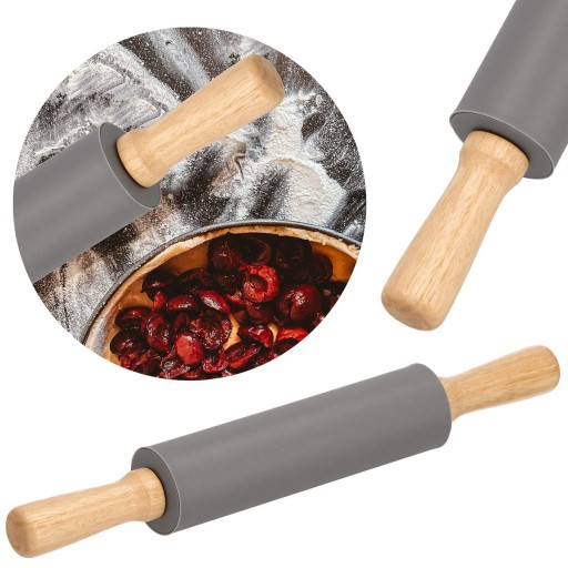 SILIKÓNOVÝ VALEC DO KUCHYNE NA PIZZOVÉ CESTO, OTOČNÝ, 38cm XXL, VEĽKÝ VALEC