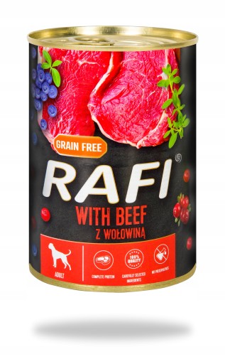 Rafi mokré krmivo, hovädzie mäso, 1 kus, 0,4 kg