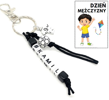 Kľúčenka s menom ples tričko darček chlapec škola s