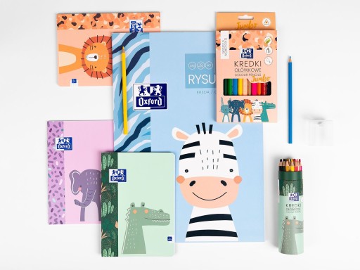 Školský zošit A5 mriežka, 16 listov Oxford Kids LEW Optik Paper