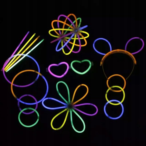 fluorescenčné pásy 50 KS NÁRAMKY TYČKY PÁRTY SVETLO NA DLHÝ ČAS