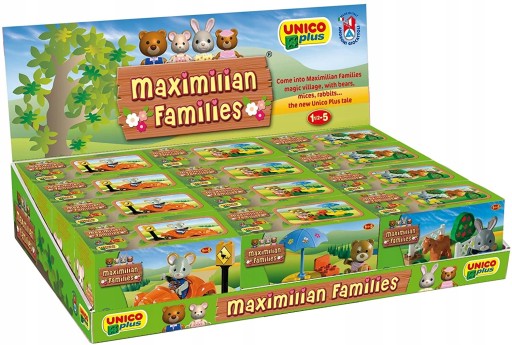 Rodinná figúrka králika Maximiliána s koňom UNICO Blocks