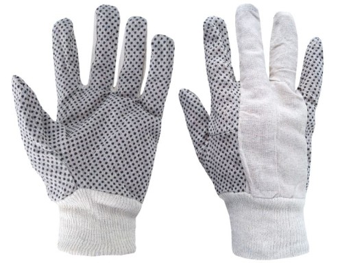 Pracovné rukavice bodkované denim, veľkosť 10,5