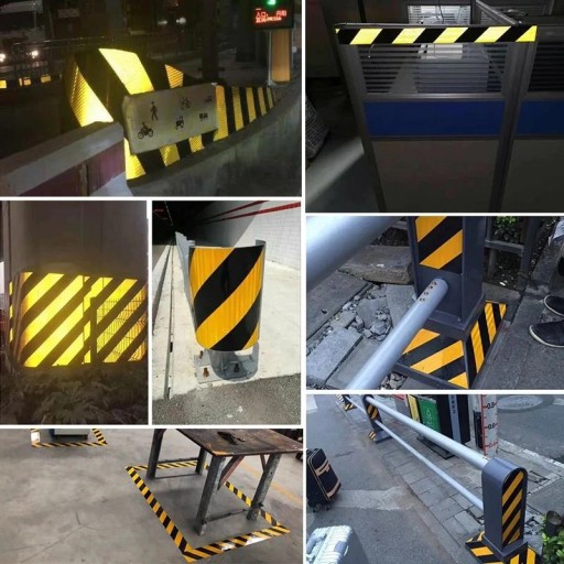 REFLEXNÁ PÁSKA NA SCHODY, ŽLTÁ A ČIERNA STRANA 10 CM