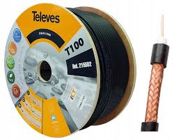 Kábel TELEVES T-100 Black Full Copper 1,13mm 2155