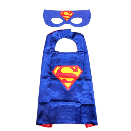 JEDNORÁZOVÝ PROMOVÝ KOSTÝM SUPERMAN CAPED + MASKA OUTFITY AVENGERS