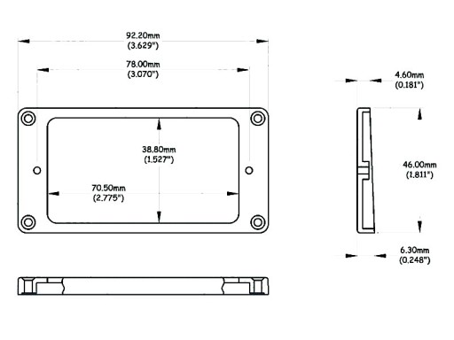 Šikmý, vysoký rám PARTS HR-30R (CRE)