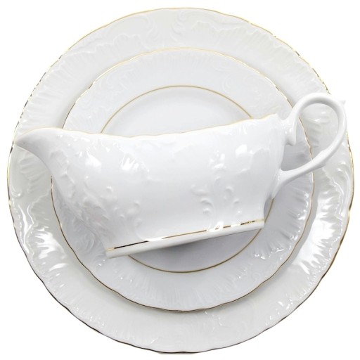 3604 Podšálka 13 cm Gold Line ROCOCO PFP PORCELÁN ĆMIELÓW