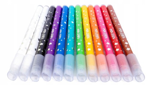 Fixky, fixky, perá, 10+2 farieb, fixky, Kids Magic BIC