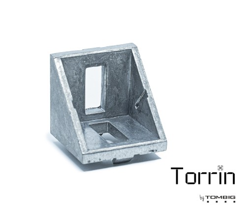 TORRIN Stavebný profil uholník 30x30 mm 3030 V-drážka Konektor