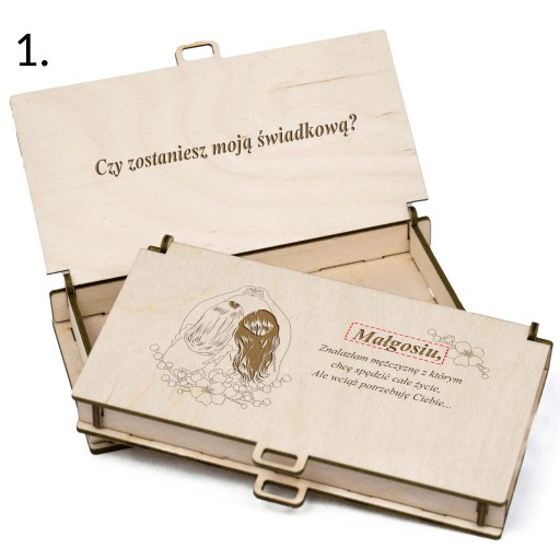 Žiadosť o svadobné pozvánky na skrinku pre svedkov