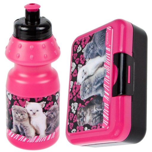 Set Fľaša na vodu 350 ml Obed pre mačky