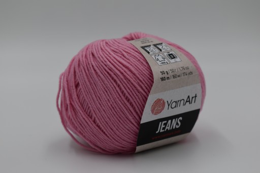YARNART JEANS priadza 36 ružová