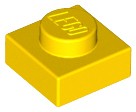 LEGO PLATE 3024 1x1 žltá NOVINKA (10g) 51 ks.