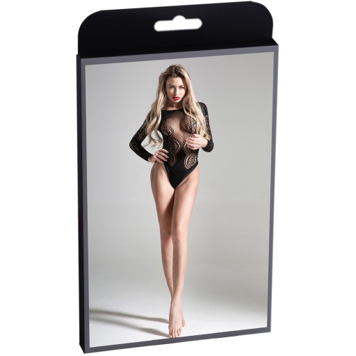 Sexy body s dlhým rukávom, erotická spodná bielizeň