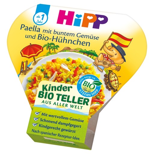 Hipp Bio paella so zeleninou a kuracím mäsom 12m 250g