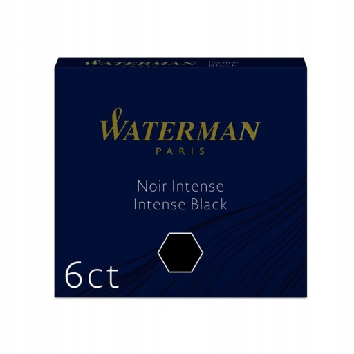 NÁPLŇKY PER WATERMAN 6 KS, SILNÁ ČIERNA