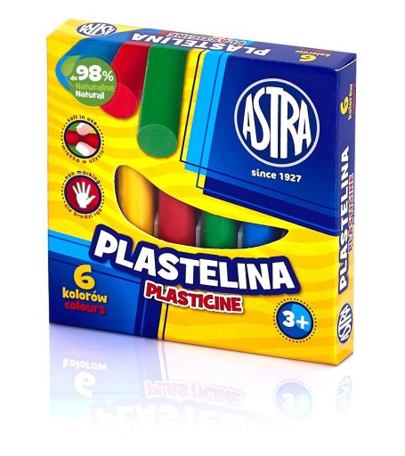Plastelína 6 farieb, ASTRA