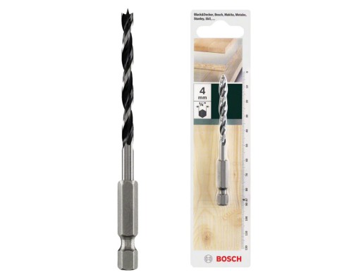 Vrták do dreva 4mm HSS-CV 6-bodový BOSCH