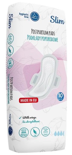AKUKU Popôrodné vložky s krídelkami SLIM x10