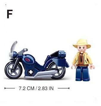 Sluban Motor Traveler Harley bloky neďaleko LEG, COB