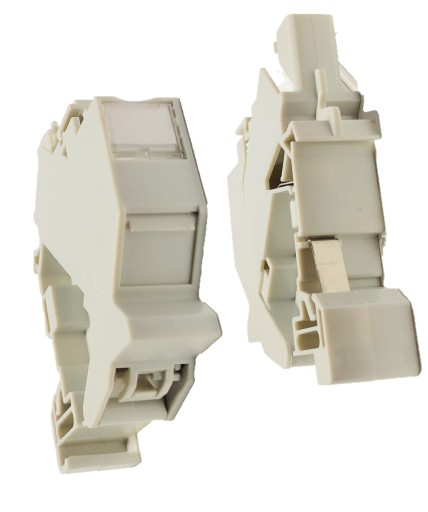Adaptér keystone na DIN lištu IP20 puzdro pre x1 modul keystone DN-93617